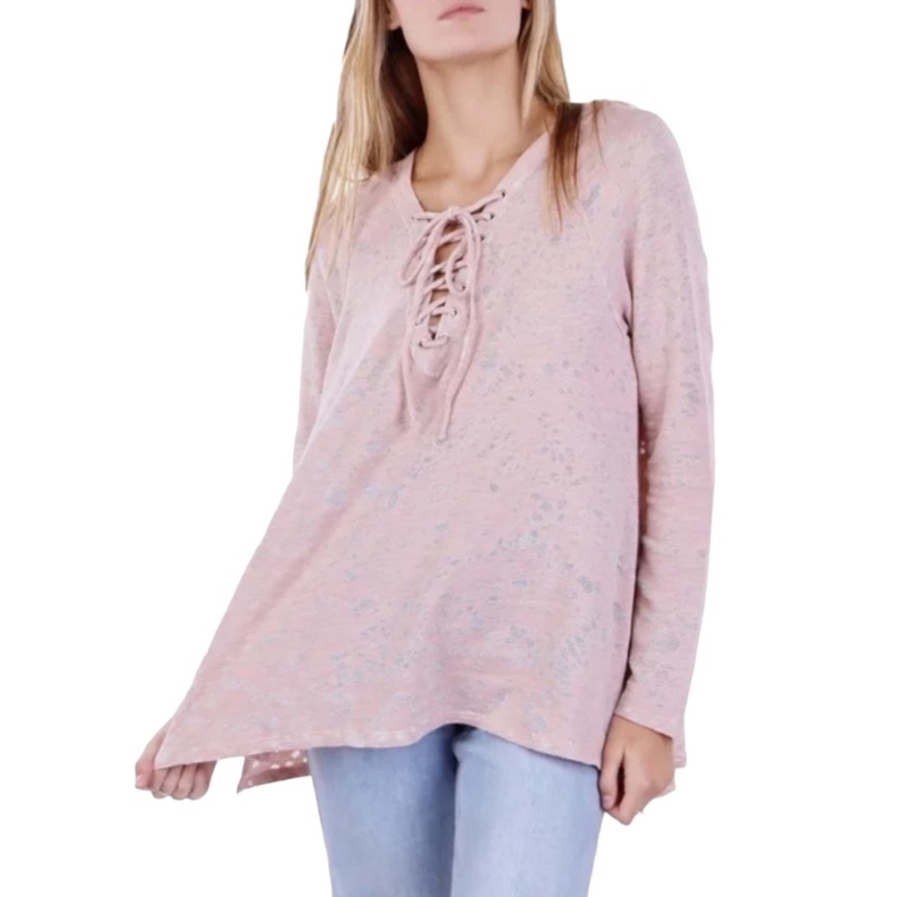 Anthropologie Maronie Women’s Hi-Low Hooded Top